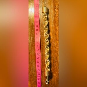 Vintage Napier Gold Rope Chain Bracelet - Shiny Braided Design